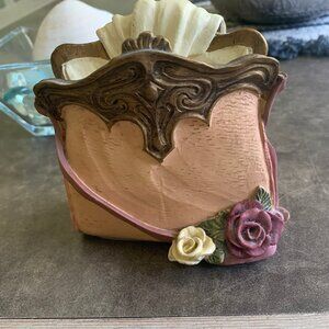 Vintage Ceramic Fancy Bag & Gloves